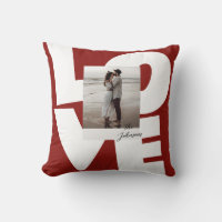 Retro Bold Love Typography Wall Art with Photo