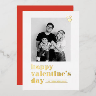 Retro Bold Typography Red Photo Valentine's Day