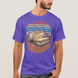 Retro Book Bookworm Book Lover Reading Gift T-Shirt