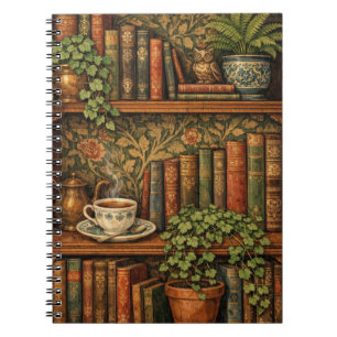 Retro book lover art