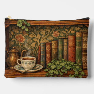Retro book lover book club accessory pouch