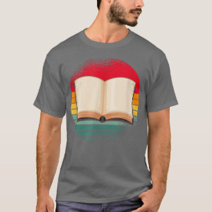 Retro Book Lover Reading Books Bookworm T-Shirt