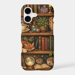 Retro book lover woodland animals