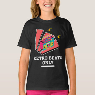 Retro Boombox 80s 90s Vintage Music Beats  T-Shirt