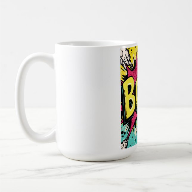 Retro Boombox Blast Coffee Mug (Left)