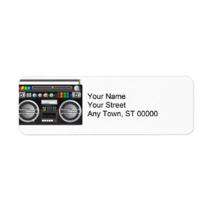 retro boombox ghetto blaster graphic