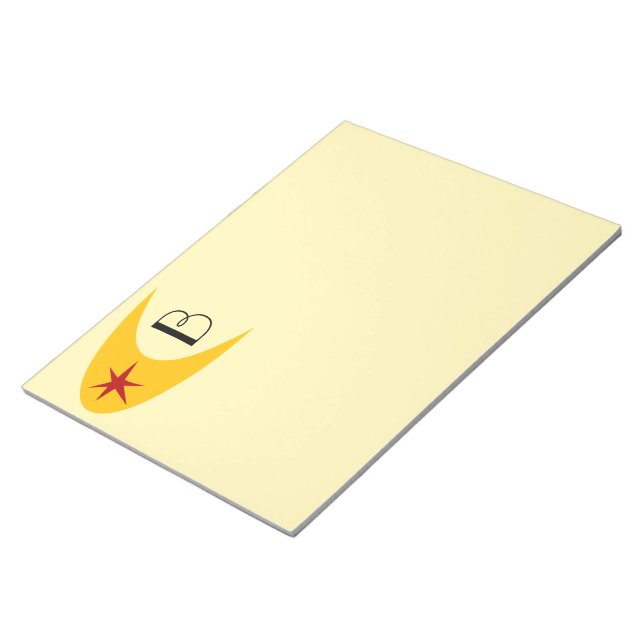 Retro Boomerang Notepad (Angled)