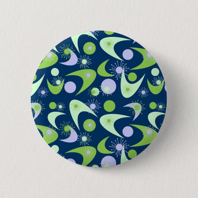 Retro Boomerangs 6 Cm Round Badge (Front)
