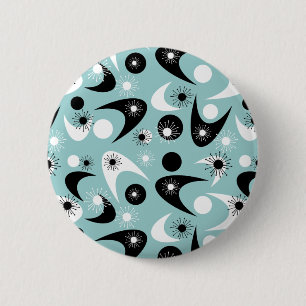 Retro Boomerangs 6 Cm Round Badge