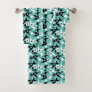 Retro Boomerangs Bath Towel Set