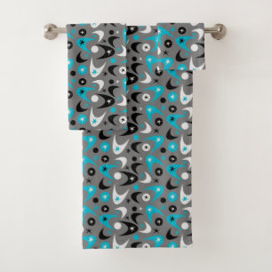 Retro Boomerangs Bath Towel Set