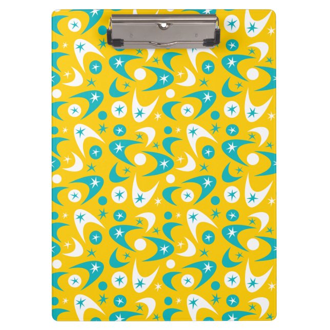 Retro Boomerangs Clipboard (Front)