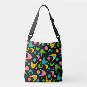 Retro Boomerangs Crossbody Bag