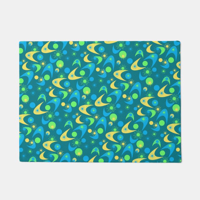 Retro Boomerangs Doormat (Front)