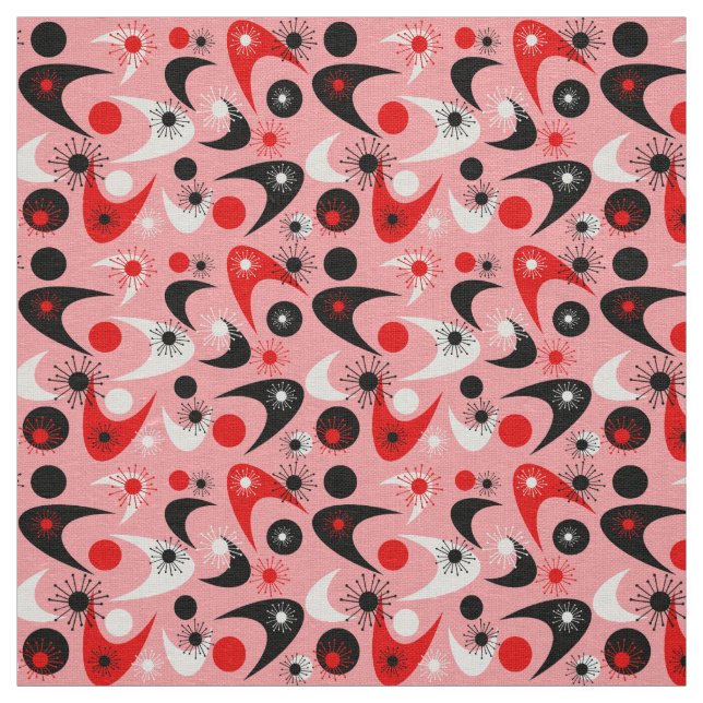 Retro Boomerangs Fabric (Swatch)