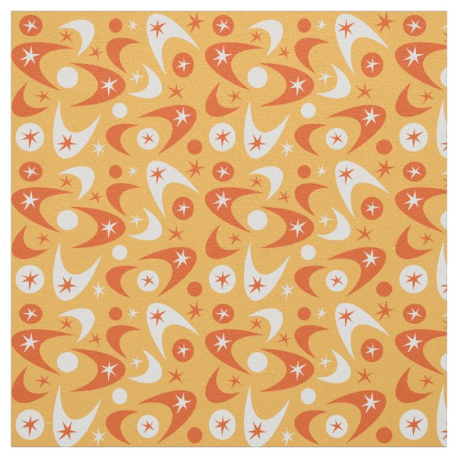 Retro Boomerangs Fabric (Swatch)