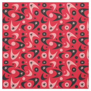 Retro Boomerangs Fabric