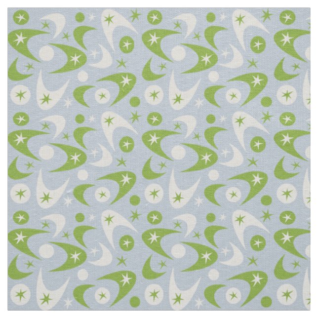 Retro Boomerangs Fabric (Swatch)