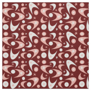 Retro Boomerangs Fabric