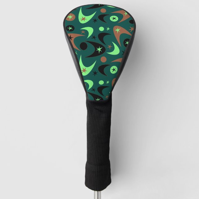 Retro Boomerangs Golf Head Cover (Front)