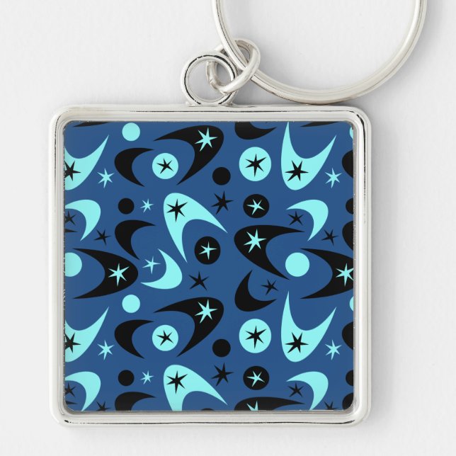 Retro Boomerangs Key Ring (Front)