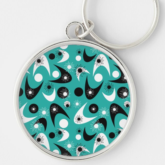 Retro Boomerangs Key Ring (Front)