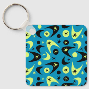 Retro Boomerangs Key Ring
