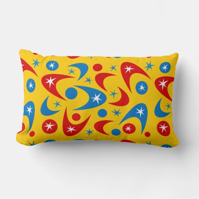 Retro Boomerangs Lumbar Cushion (Front)
