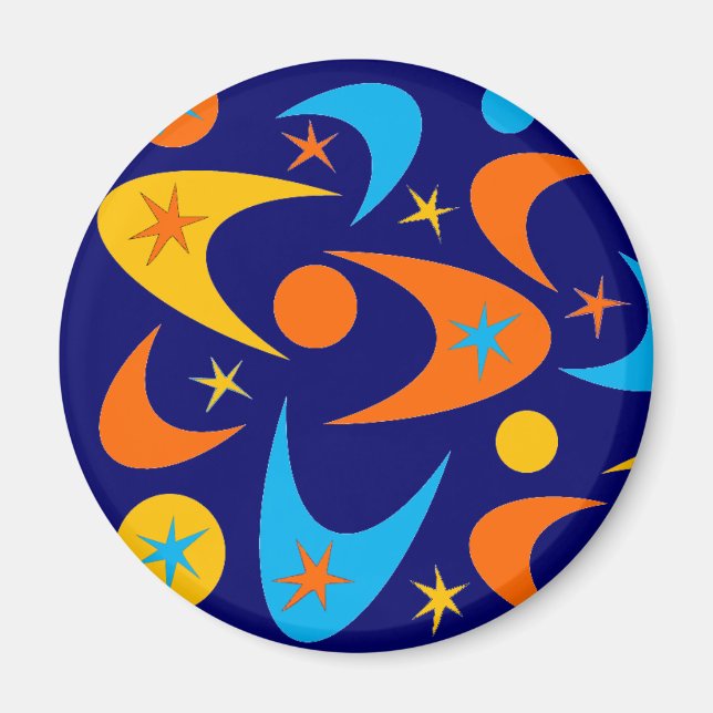 Retro Boomerangs Magnet (Front)