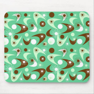 Retro Boomerangs Mouse Pad