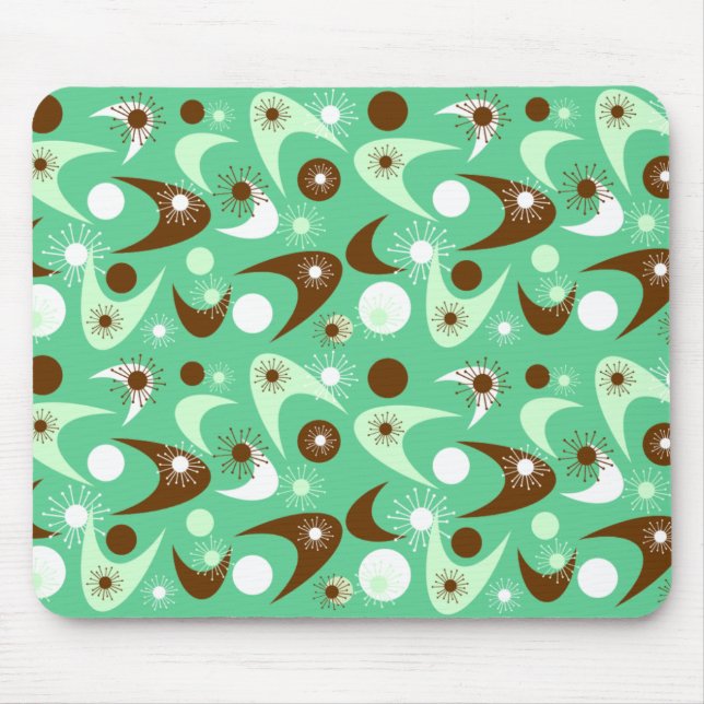 Retro Boomerangs Mouse Pad (Front)
