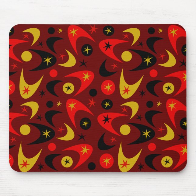 Retro Boomerangs Mouse Pad (Front)