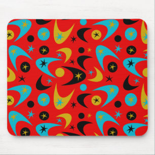Retro Boomerangs Mouse Pad