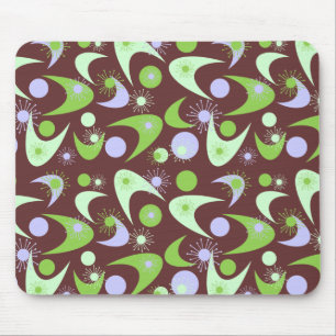 Retro Boomerangs Mouse Pad