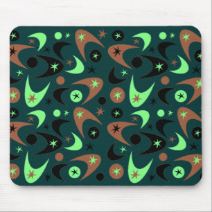 Retro Boomerangs Mouse Pad
