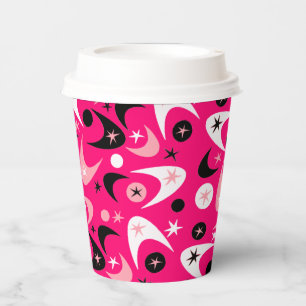 Retro Boomerangs Paper Cups