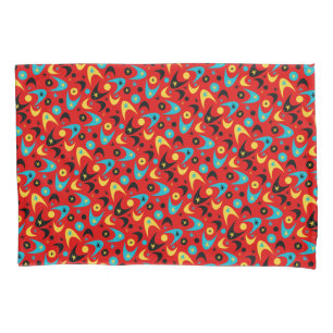 Retro Boomerangs Pillowcase