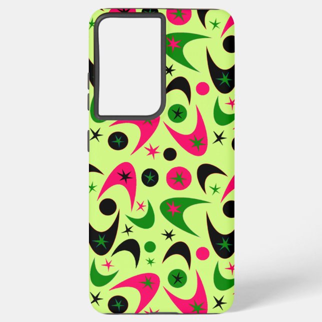 Retro Boomerangs Samsung Galaxy S21+ Case (Back)