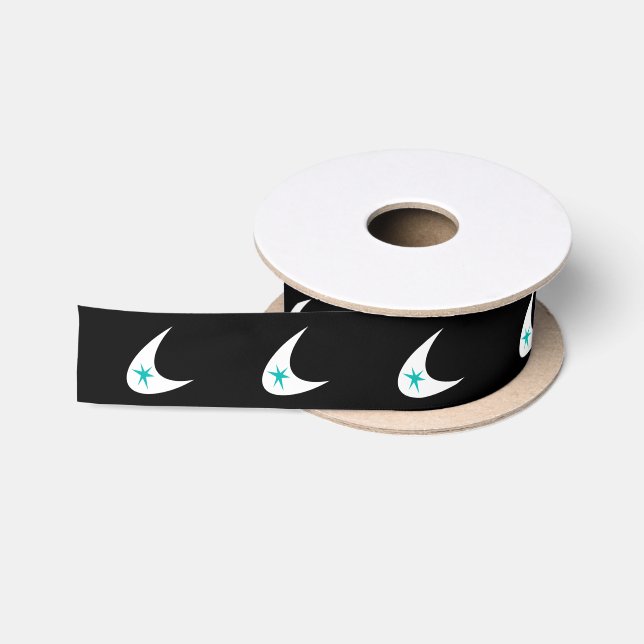 Retro Boomerangs Satin Ribbon (Spool)