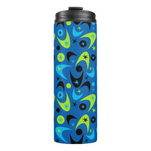Retro Boomerangs & Starbursts Thermal Tumbler