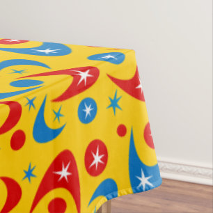Retro Boomerangs Tablecloth