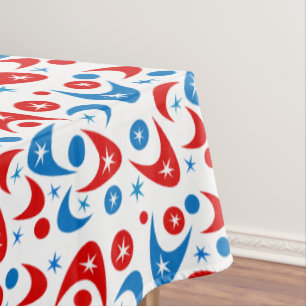 Retro Boomerangs Tablecloth