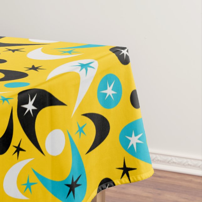Retro Boomerangs Tablecloth (In Situ)