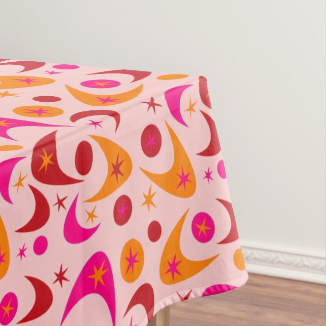 Retro Boomerangs Tablecloth (In Situ)
