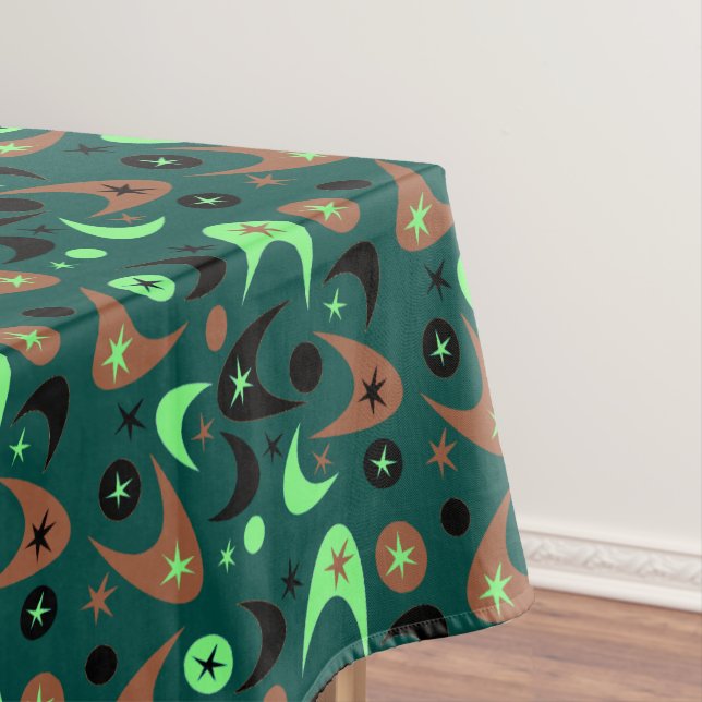 Retro Boomerangs Tablecloth (In Situ)