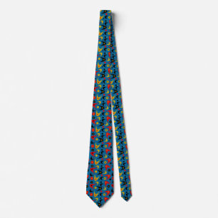 Retro Boomerangs Tie