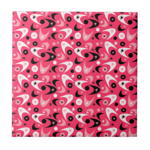Retro Boomerangs Tile
