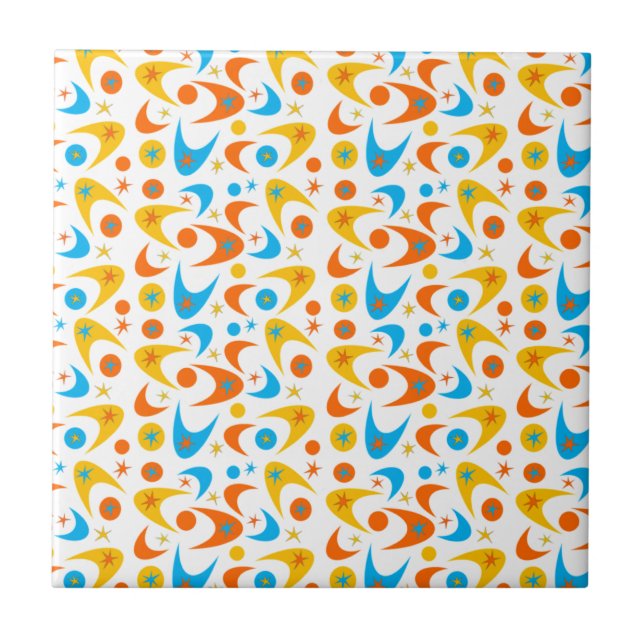 Retro Boomerangs Tile (Front)