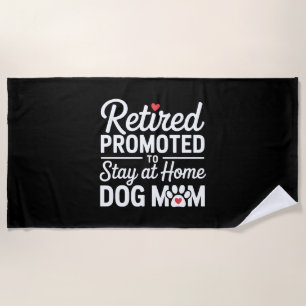 Retro Border Collie Sunburst Graphic design Beach Towel
