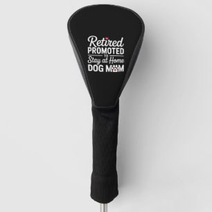 Retro Border Collie Sunburst Graphic design Golf Head Cover